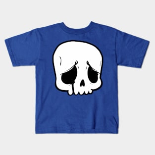 sad skull Kids T-Shirt